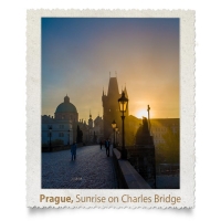Charles Bridge Sunrise Silhouette, Prague