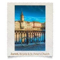 Bicycle and St-Peter's Church, Zurich