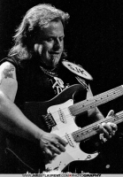 Smokin' Joe Kubek with a double-neck guitar