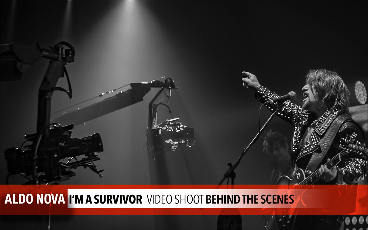 Aldo Nova video shoot